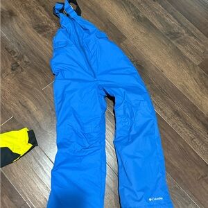 Columbia Bright Blue Snow Bib 10-12 kids